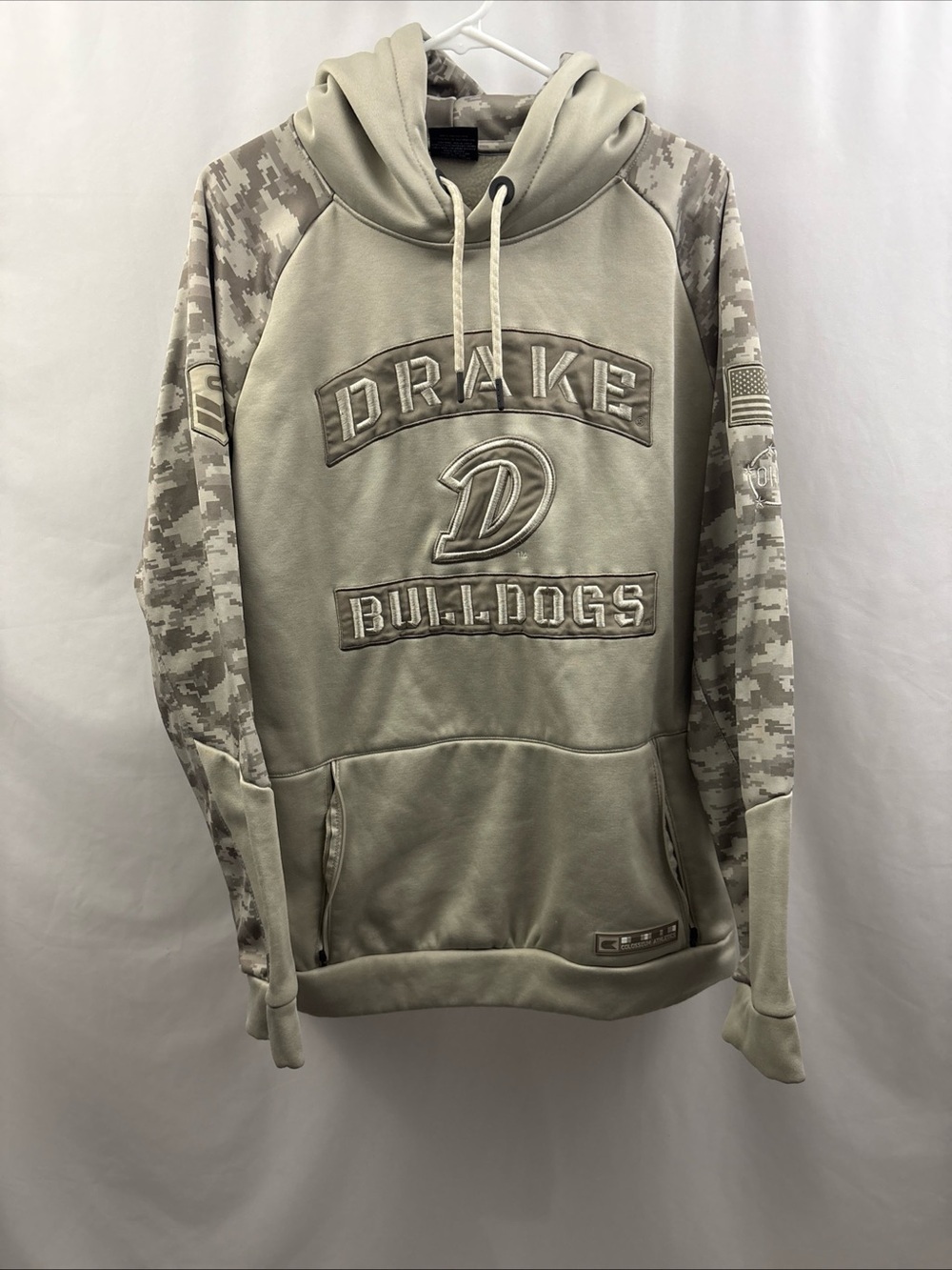 Drake University Bulldogs Salute To Service Hoodie Men XXL Colosseum Athletics